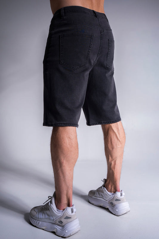 Athloose shortsit tummanharmaa