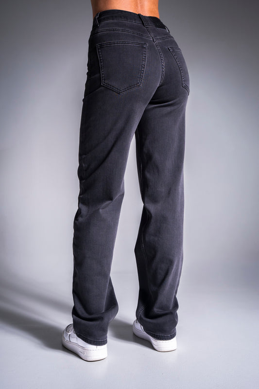 Flex Loose farkut tummanharmaa