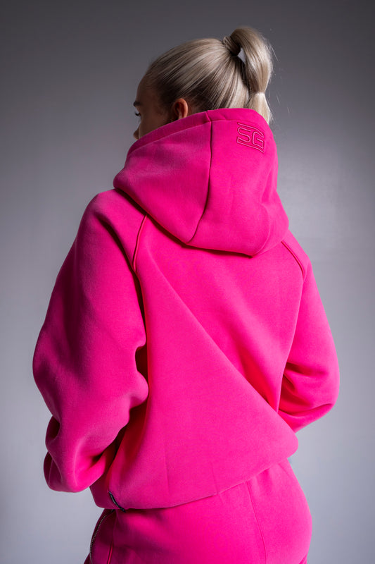 HEAVY zip huppari pinkki