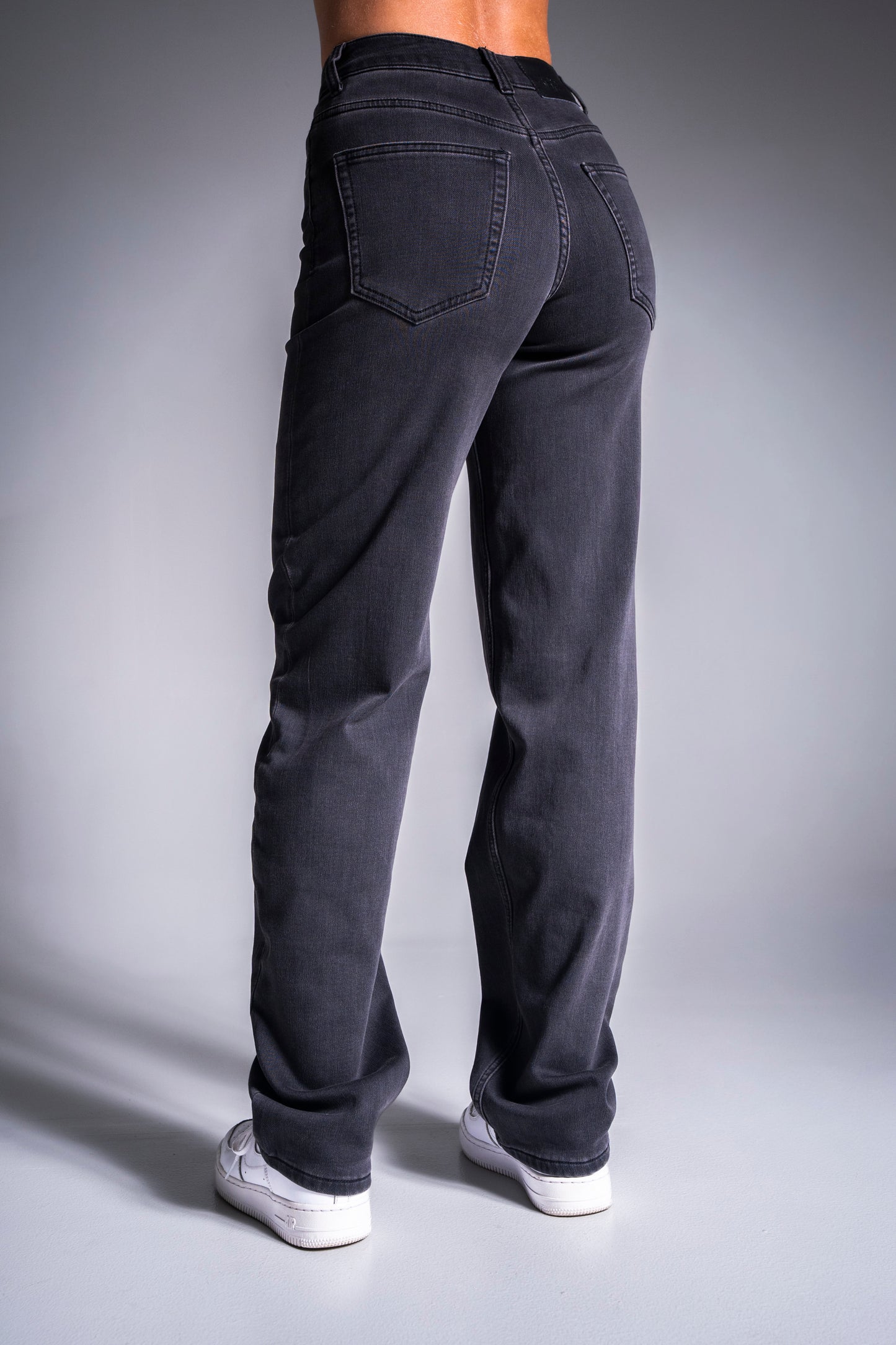 Flex Loose farkut tummanharmaa