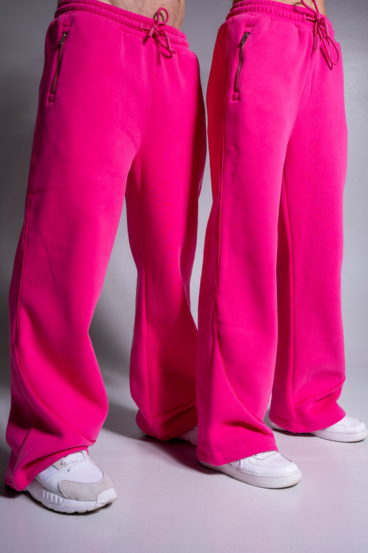 HEAVY zip housut pinkki