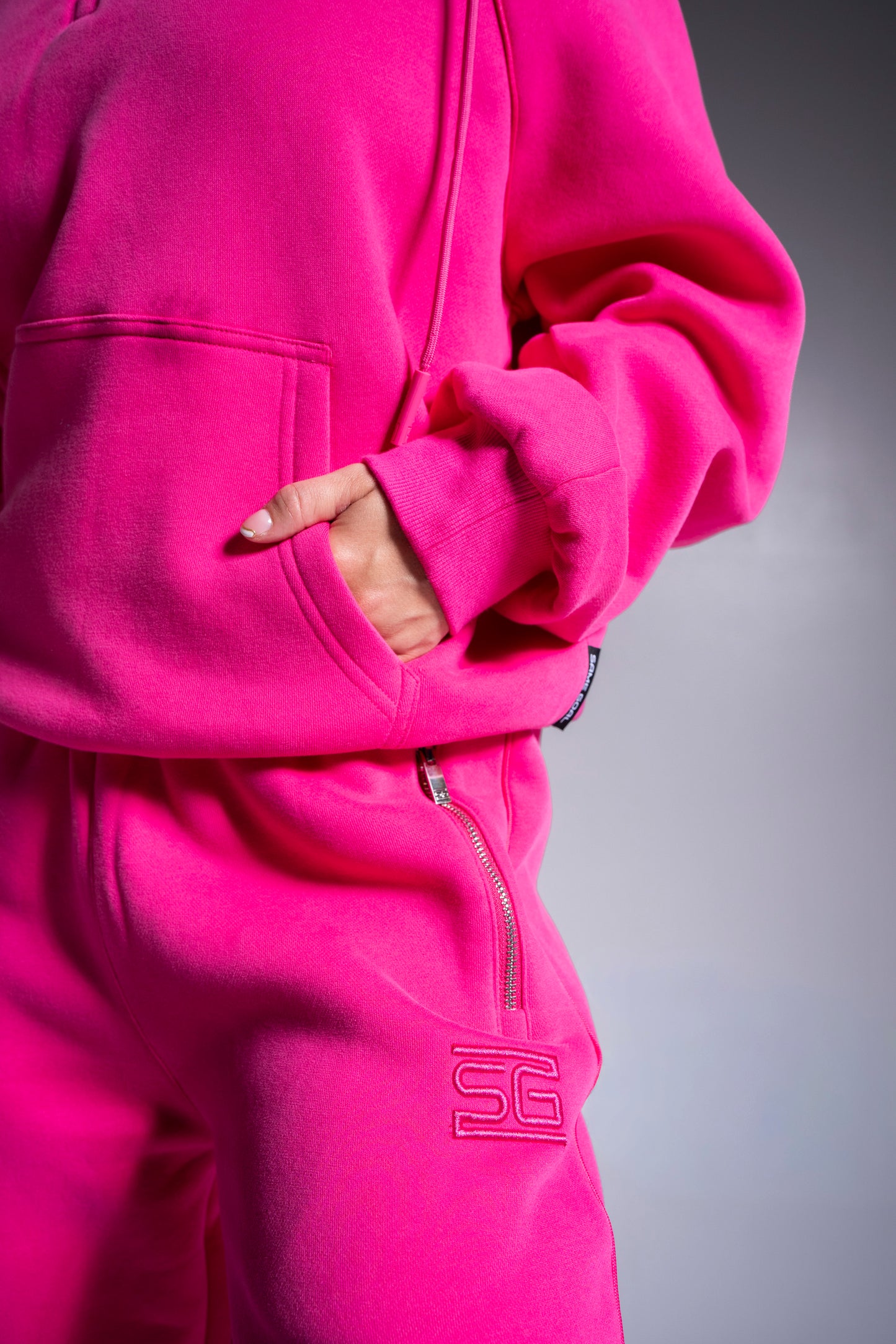 HEAVY zip huppari pinkki