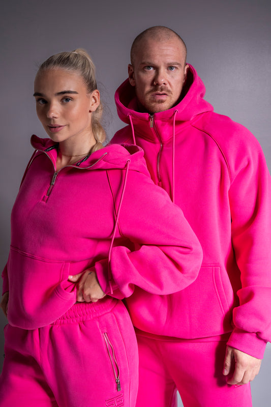 HEAVY zip huppari pinkki