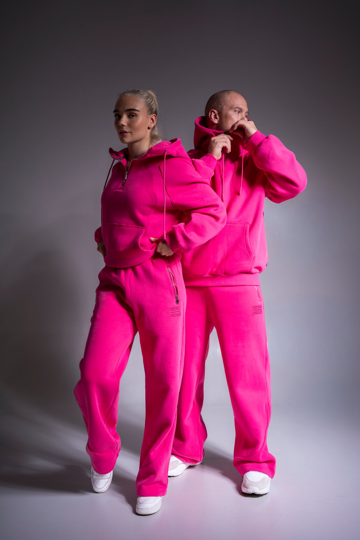 HEAVY zip housut pinkki
