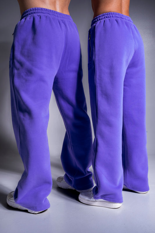 HEAVY zip housut lila