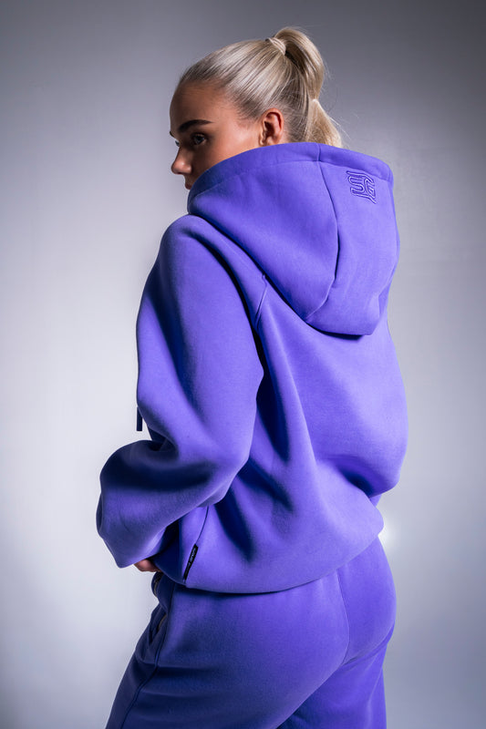 HEAVY zip huppari lila