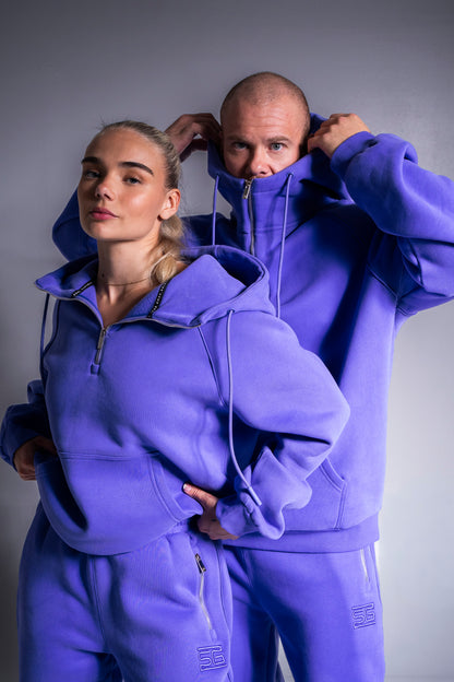 HEAVY zip huppari lila