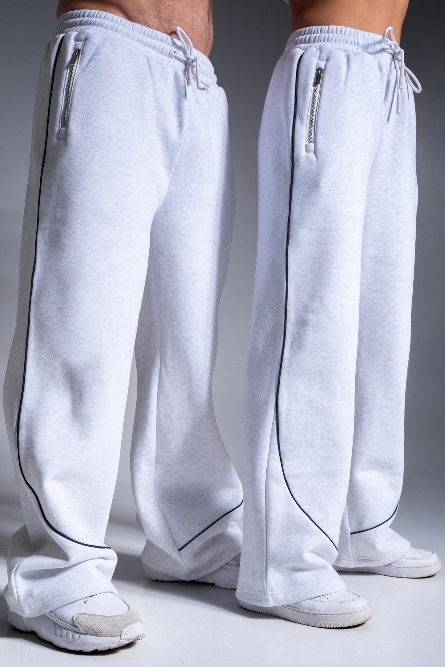 HEAVY zip housut tuhka