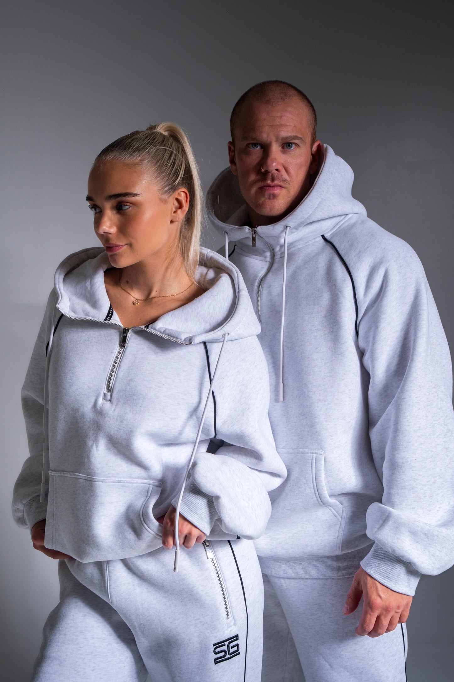 HEAVY zip huppari tuhka