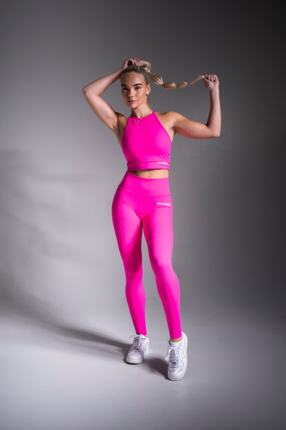 Original crop top neonpinkki