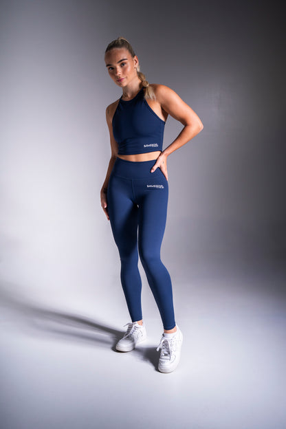 Original crop top tummansininen