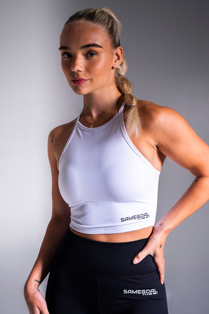 Original crop top valkoinen
