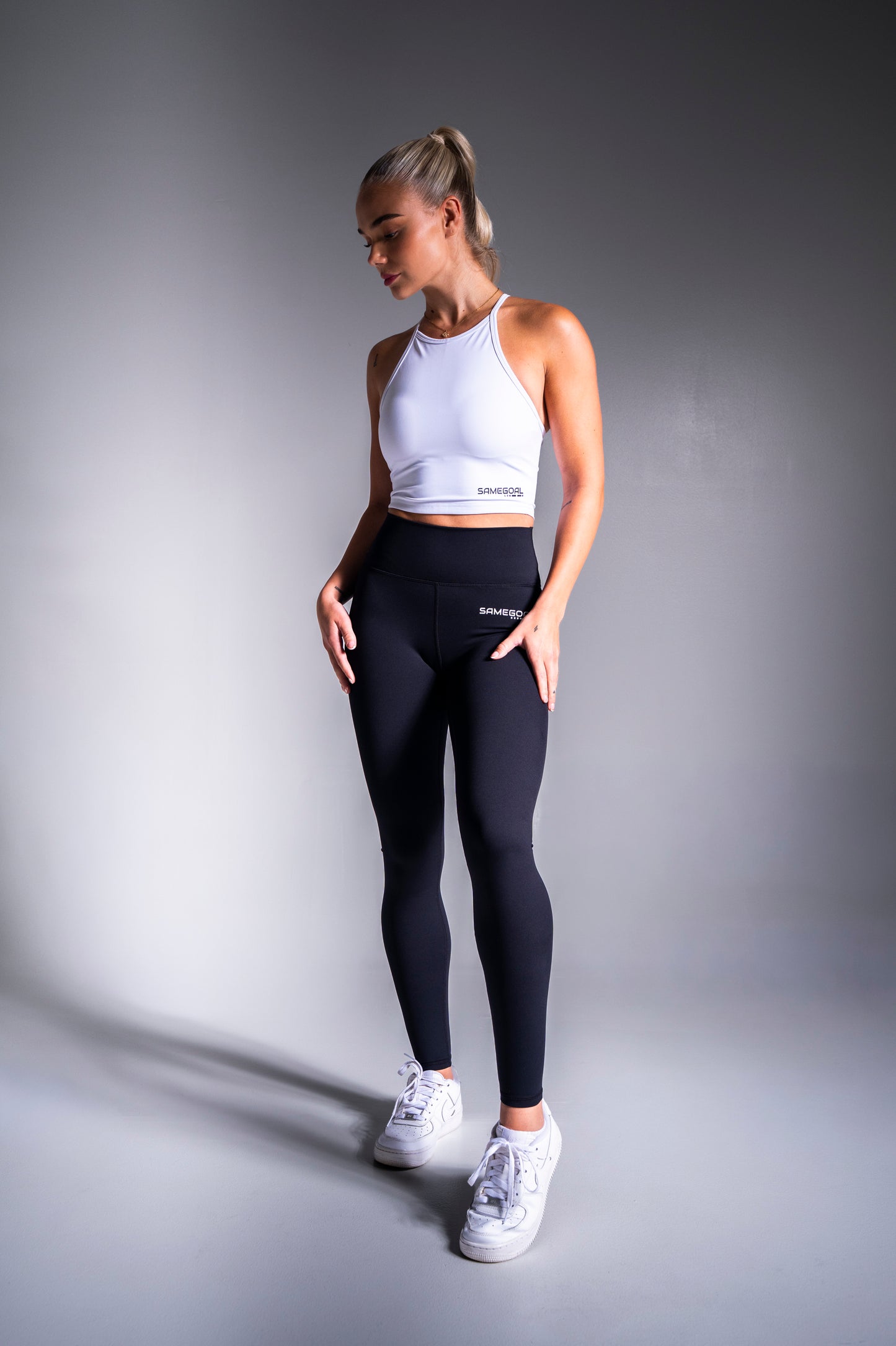 Original crop top valkoinen