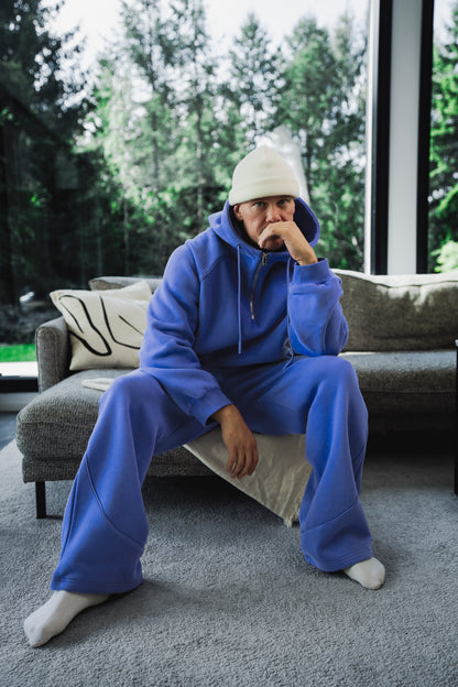 HEAVY zip huppari lila