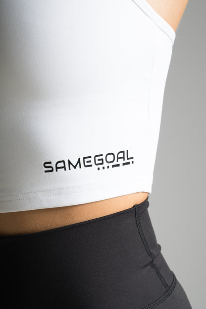 Original crop top valkoinen