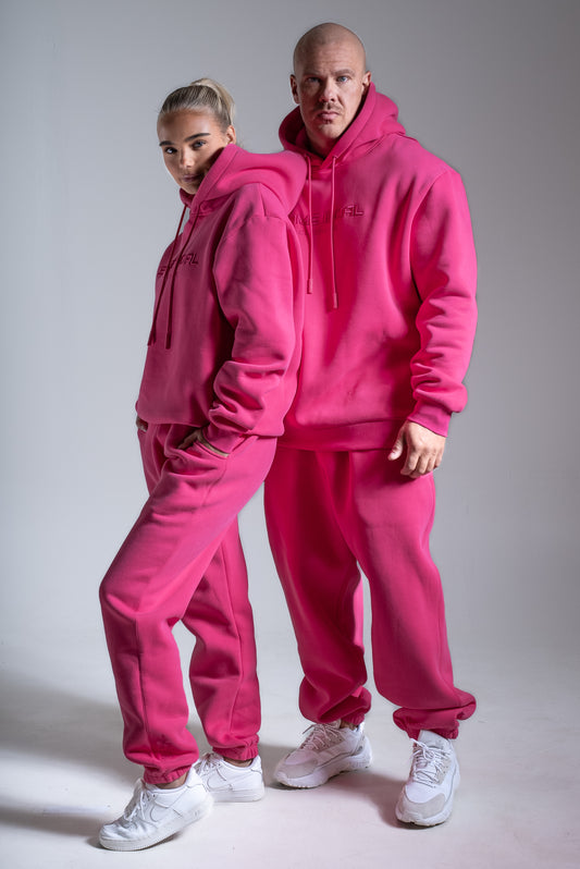 HEAVY collegehousut  pinkki