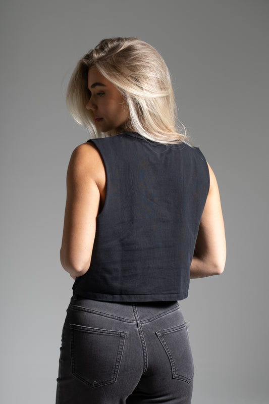 Street crop top washed