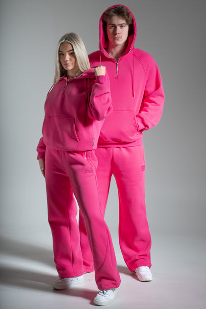 HEAVY zip housut pinkki