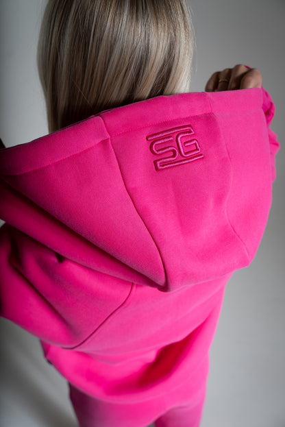 HEAVY zip huppari pinkki