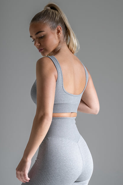 Wave seamless bra vaaleanharmaa