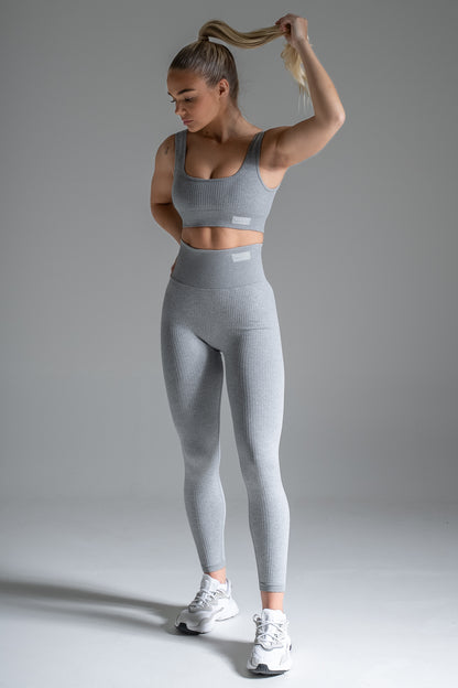 Wave seamless bra vaaleanharmaa