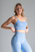 Sport seamless bra vaaleansininen