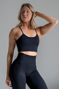 Sport seamless bra musta