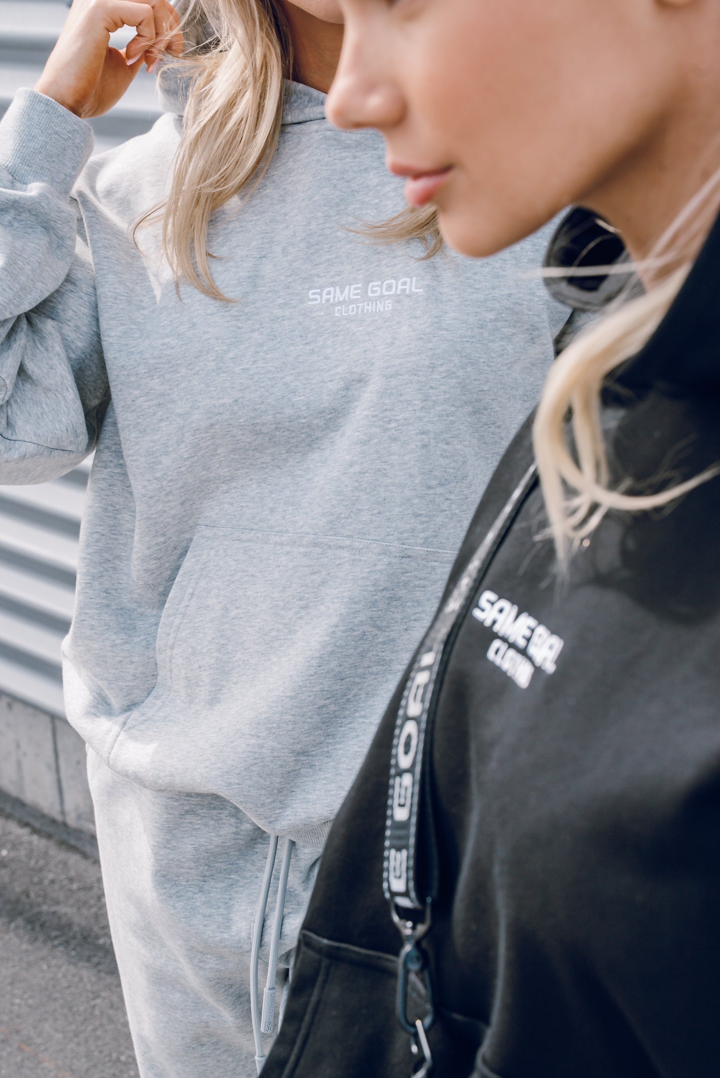 Light oversize huppari harmaa