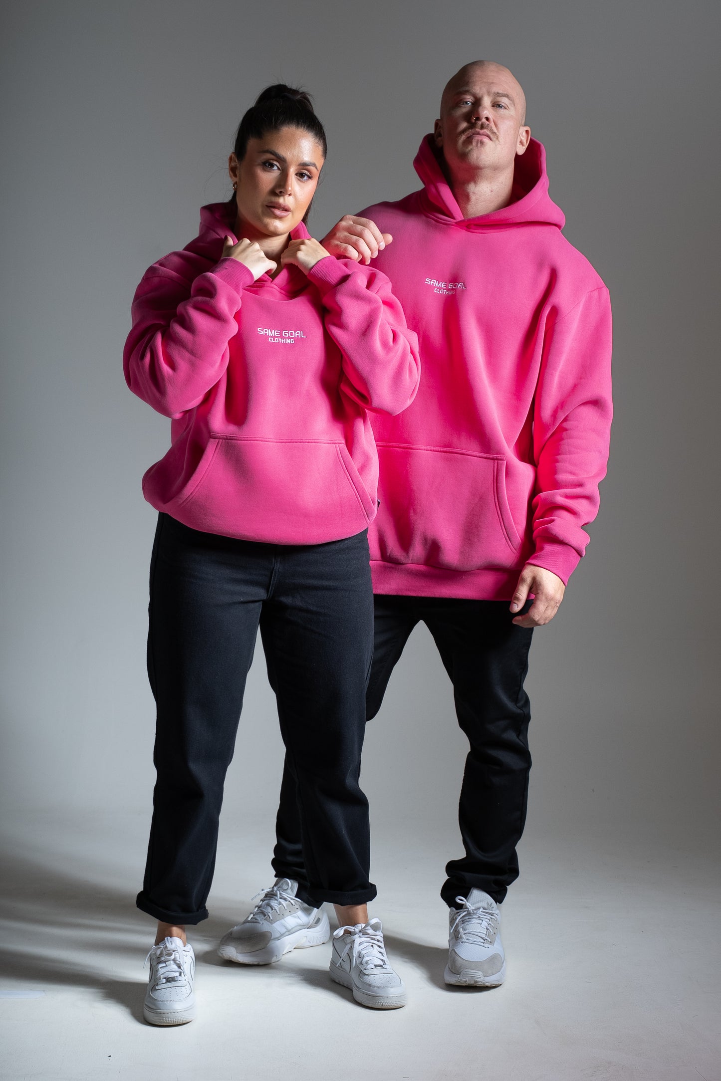 Heavy oversize huppari 3.0 pinkki