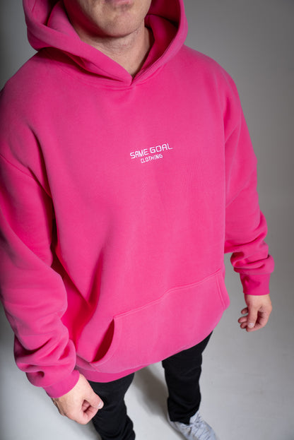 Heavy oversize huppari 3.0 pinkki