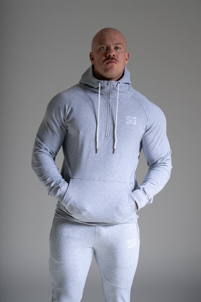 Miesten Basic puolivetoketjuhuppari harmaa