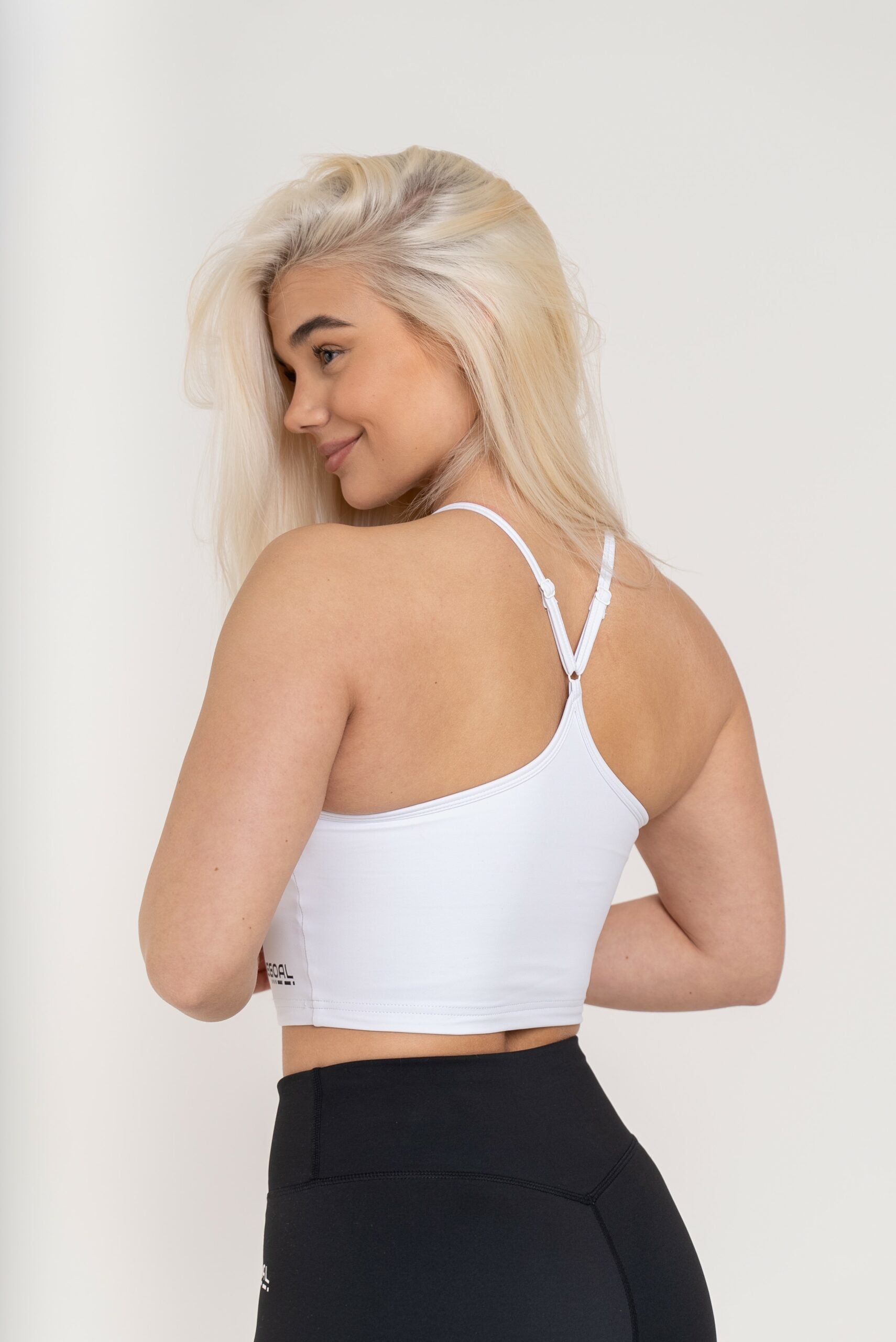 Original crop top valkoinen