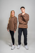 Heavy oversize college ruskea