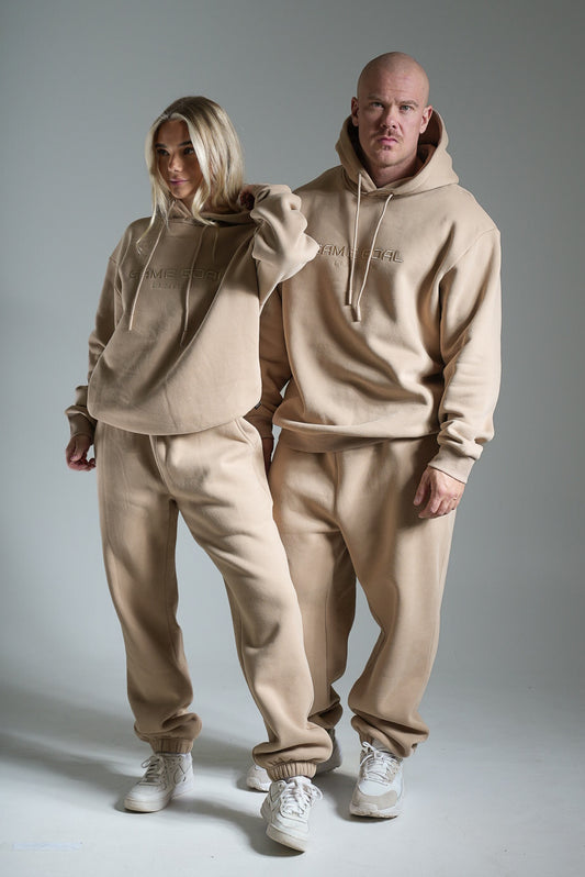 Heavy oversize huppari beige